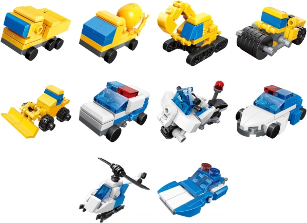 Qman Building Kit Police Engineering Team 3in1