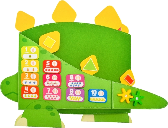 Soft, light and fold-out dinosaur