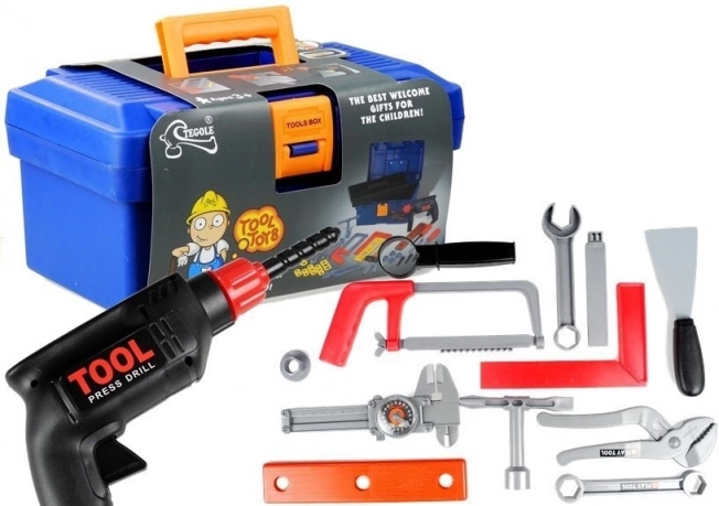 Children's toolbox set in a carry case, 31 pieces