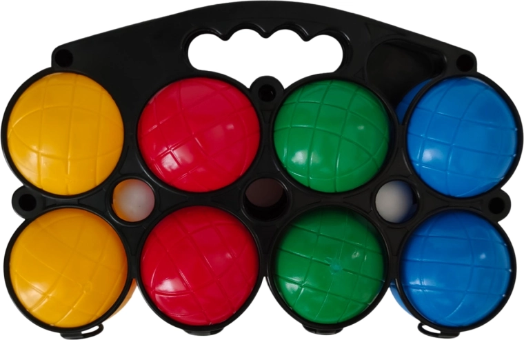 Plastist petankikuulid – komplekt 8 tk