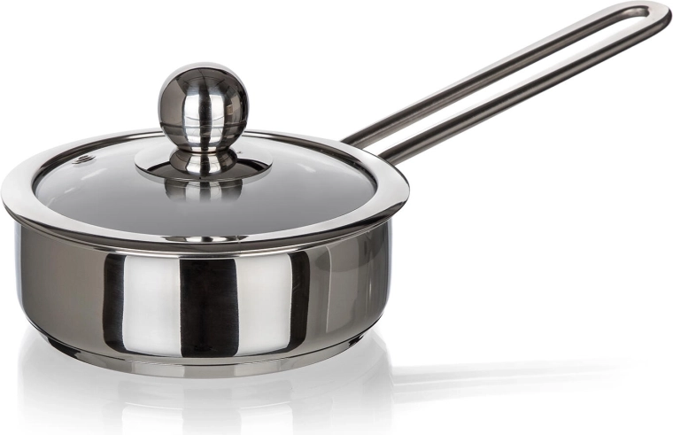 Roostevabast terasest kastrul klaaskaanega 0,75 l PICCOLO, 14 cm
