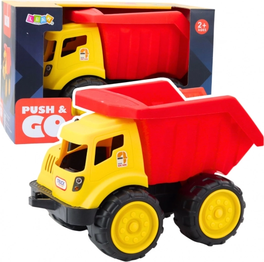 Large Children's Dump Truck for Sand - Red-Yellow Construction Vehicle