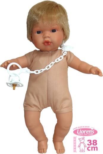 Realistic Doll Llorens Sasha with Sounds and Soft Body - 38 cm