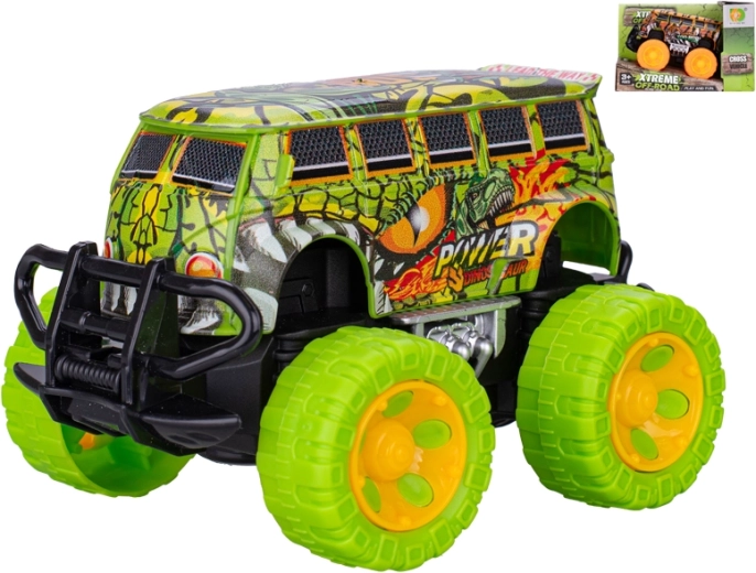 Hõõrdemootoriga auto 14 cm suurte ratastega