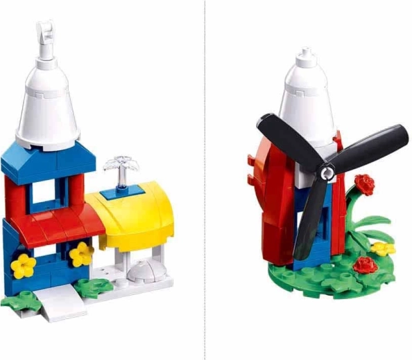 6-in-1 building: from a little house to a windmill