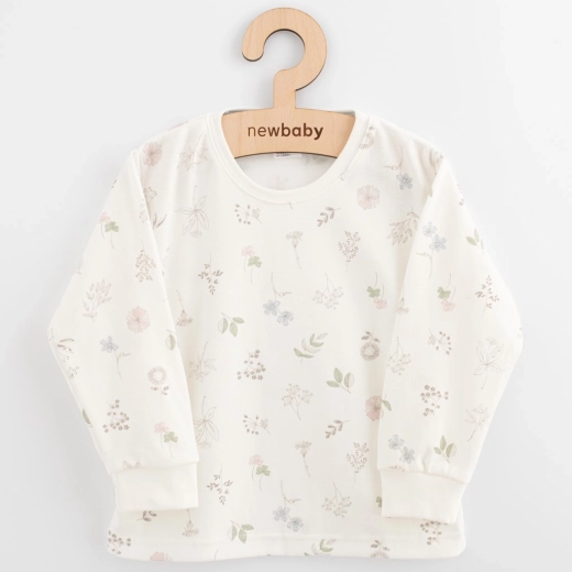 Laste puuvillane pikkade varrukatega särk New Baby Kindergarten lillekesed 116 (5–6 aastat)