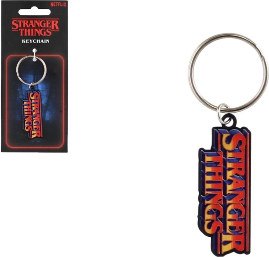 Metallist võtmehoidja Stranger Thingsi WSQK logoga