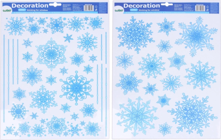 Window decoration Snowflakes 41 × 29 cm Christmas