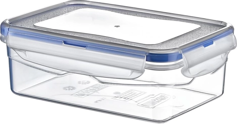 Plastic food container with lid and silicone seal 400 ml