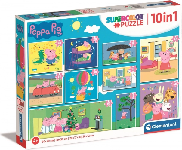 Clementoni Peppa Põrsas 10-in-1 puslekomplekt