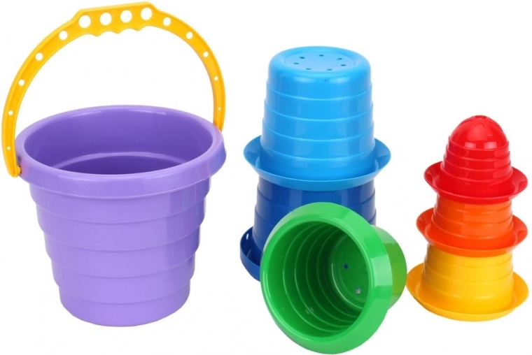 Stacking Cups and Toddler Tower with Bucket