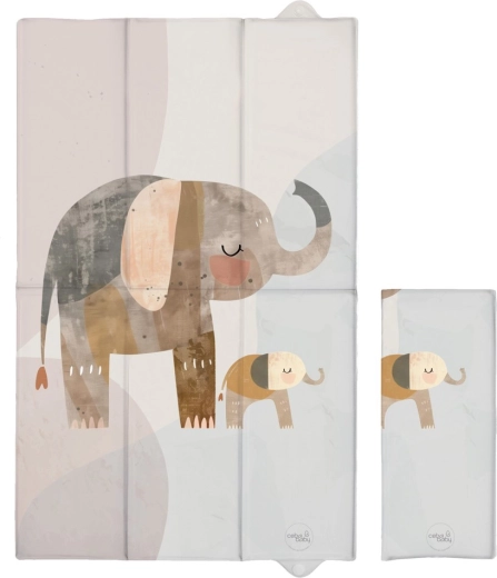 Ceba Baby reisil mähkimismatt Basic Elephant Family 80 × 50 cm