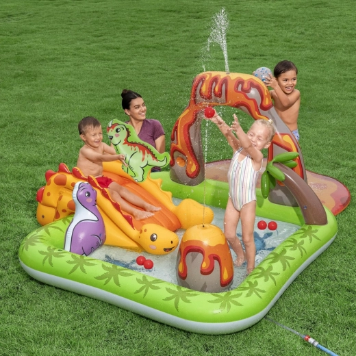 Water shower after connecting a garden hose