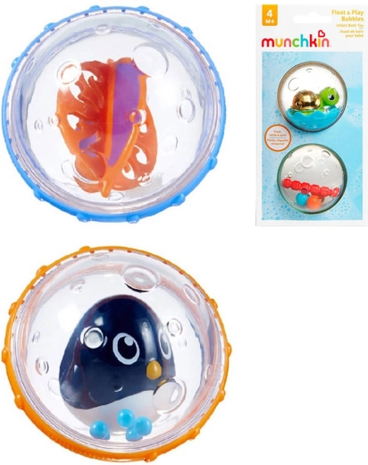 Munchkin water rattle balls with animals for the bathtub – set of 2 pieces