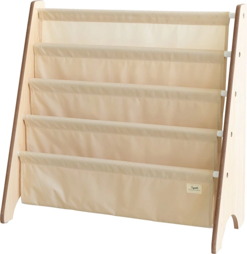 3 Sprouts raamaturiiul recycled solid/beige