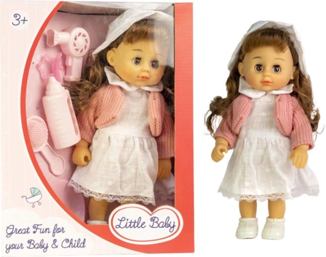 Doll in a dress with accessory set, assorted colors - 1 piece
