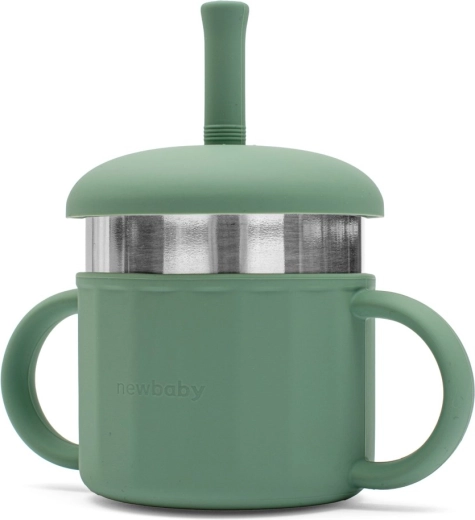 Silicone 2-in-1 Cup New Baby Green