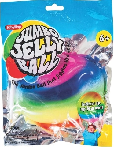 Jumbo jelly pall vikerkaarevärviline koos pumbaga