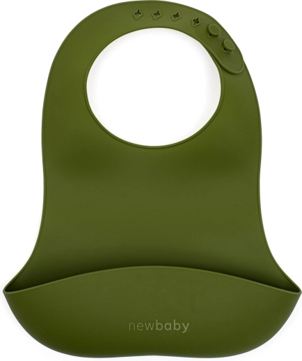 Silikoonist põll NEW BABY oliivroheline
