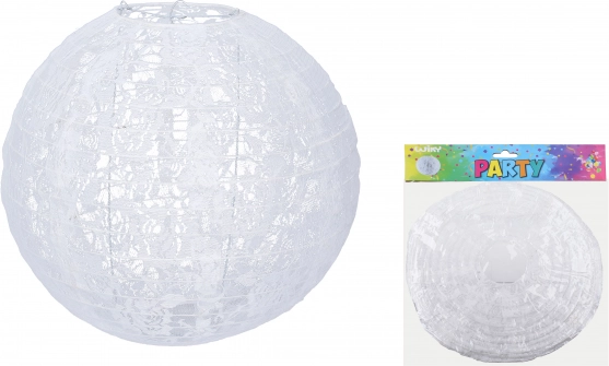 Ümmargune lampion Lillemuster 30 cm