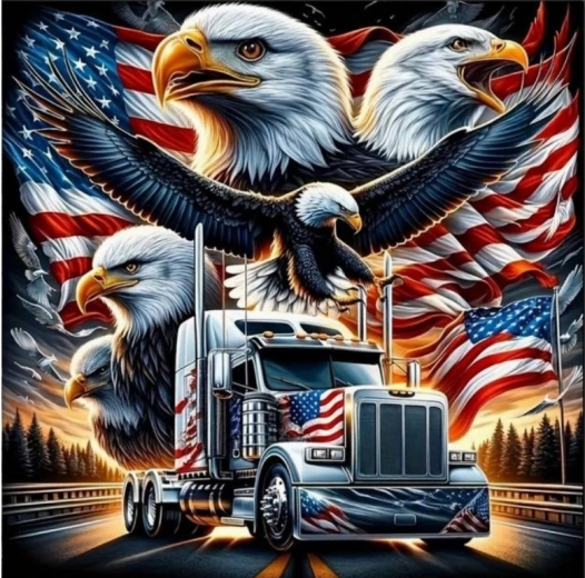 Norimpex teemantmaalimine Ameerika veoauto 30 × 40 cm