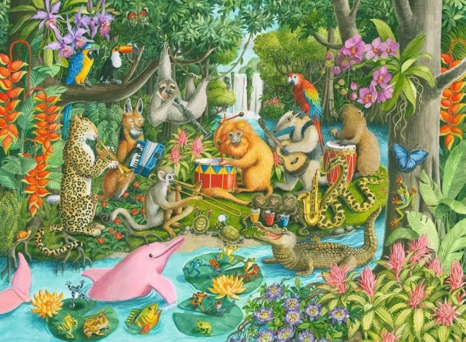 Ravensburgeri pusle Vihmametsa bänd XXL 100 tükki
