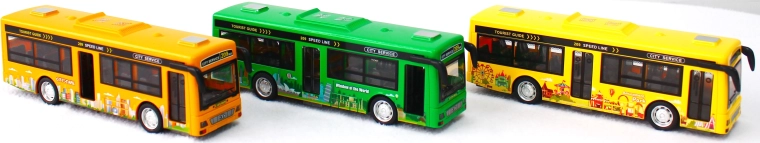 Bus with light and sound with flywheel