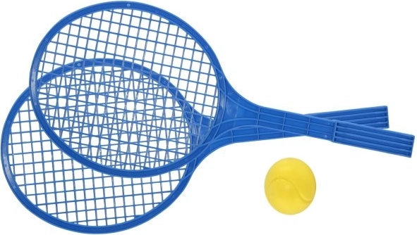 Plastic paddles with a soft ball