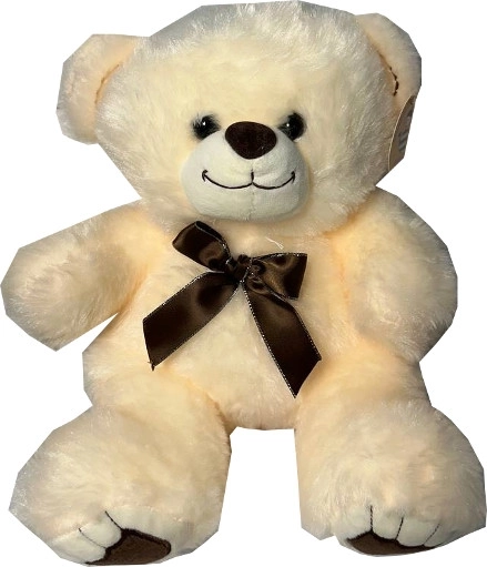 Kreemjas plüüskaru 28 cm