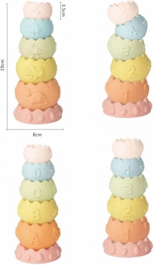 Stacking Tower Dinosaur Eggs Ziro