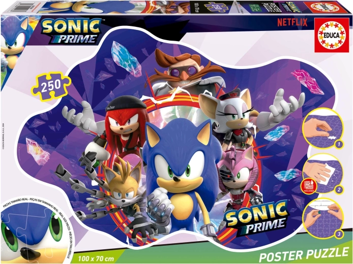 Plakatpuzzle Sonic Prime 250 tükki