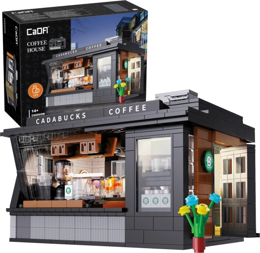 CaDA moodsa kohviku klotsid Cadabucks Coffee House, 768 osa, LED‑valgustus