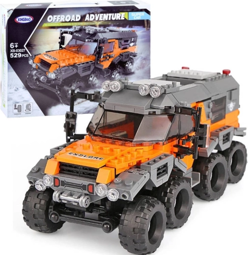 Maastikusuperauto 8×8 ehituskomplekt, 529 detaili