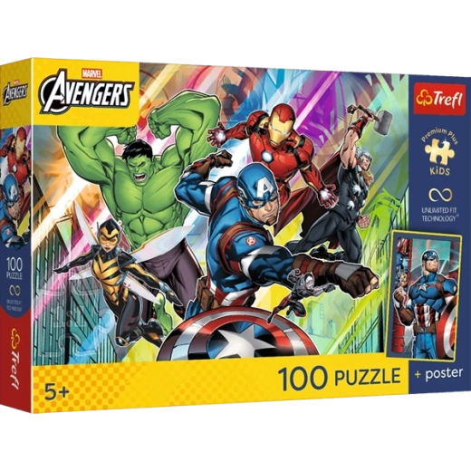 100 tükki ja dünaamiline Marvel Avengersi motiiv