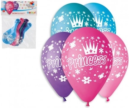 Inflatable Princess Balloons, 30 cm, Pack of 5