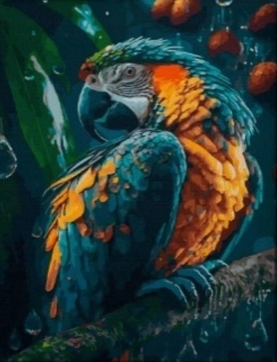 Teemantmaalimine Papagoi 30x40 cm