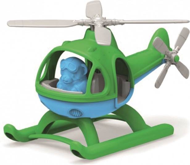 Green Toys helikopter karupiloodiga