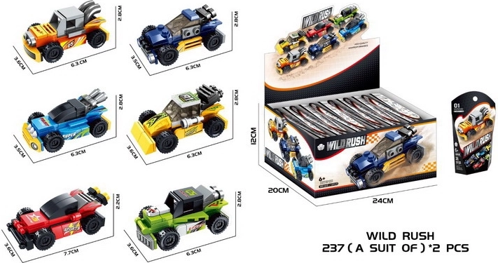 Võidusõiduauto ehituskomplekt 6,3 cm