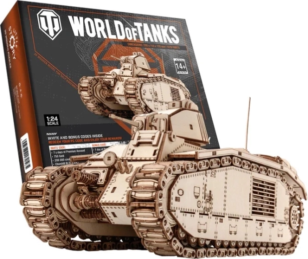 Little Story 3D puidust kokkupandav mudel World of Tanks Char B1