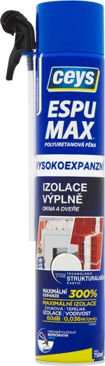 Kõrge paisumisega montaaži polüuretaanvaht 750 ml CEYS