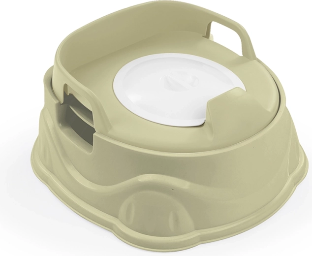 Laste potitreener 3-in-1 WC-istme ja astmepukiga, heleroheline