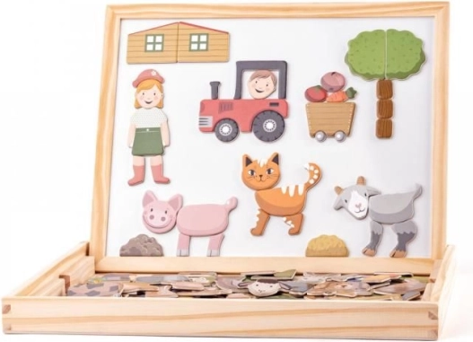 Magnetic and dry-erase board for children