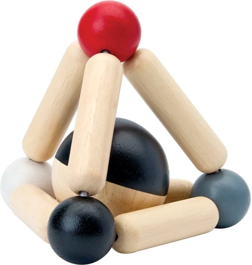 PlanToys kontrastne kõristi ja närimislelu Triangle