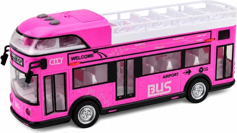 Double-decker interior with seats on both levels