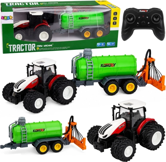 Kaugjuhitav traktor pritsiga 1:24