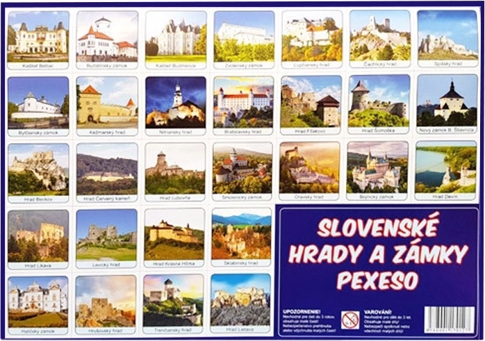Pexeso Slovakkia kindlused ja lossid