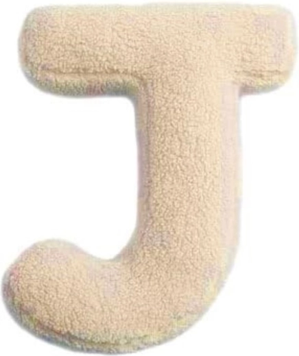 Mealini plüüst täht J, kreemjas – 1 tk
