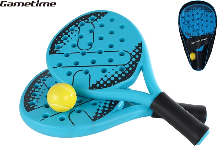 Gametime set of plastic paddles 41 cm with ball in case