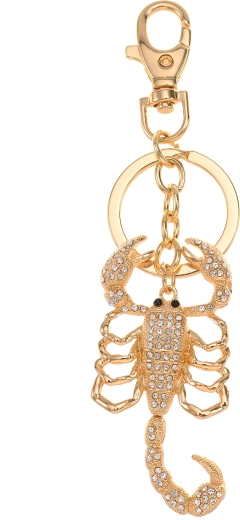 Gold Scorpion Keychain Pendant