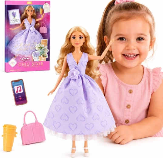 Woopie Royal Lily nukk pikkade blondide juuste ja aksessuaaridega, 30 cm